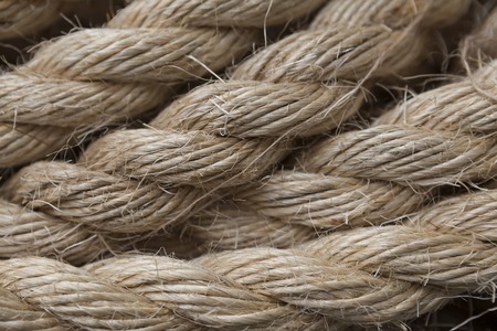Roll of ship ropes as background texture