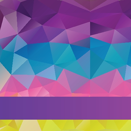 Bright rainbow vector background from mosaic triangles. Good for web, mobile devices, website and more.のイラスト素材