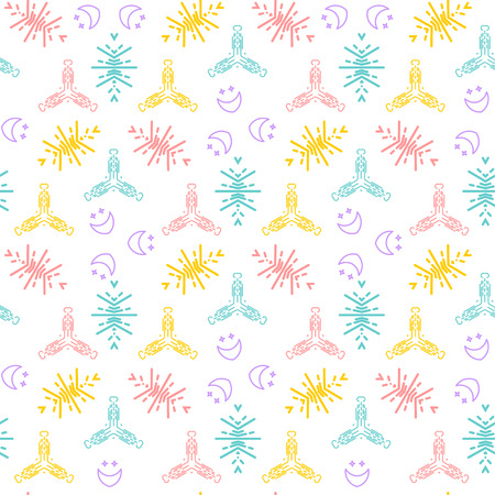 Seamless vector abstract pattern. Soft pastel colors backgroundLine seamless pattern.のイラスト素材