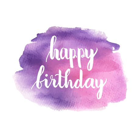 Greeting card for birthday with pattern of gold foil confetti and text Happy Birthday on white backgroundのイラスト素材