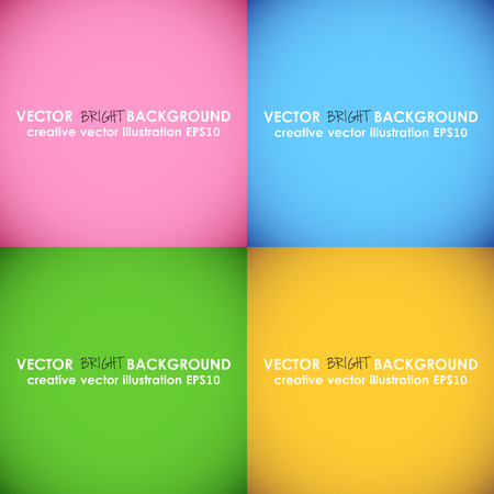 Vector creative concept set of bright multicolored gradient background set. Can be used for web and mobile applications, template design, business and social media design, wallpapers and modern printsのイラスト素材
