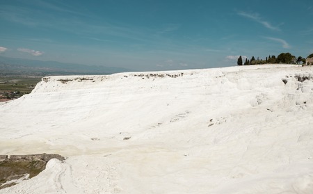 Pammukale, Turkish resort, the unique thermal water rich in calcium.の写真素材