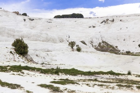 Pammukale, Turkish resort, the unique thermal water rich in calcium.の写真素材