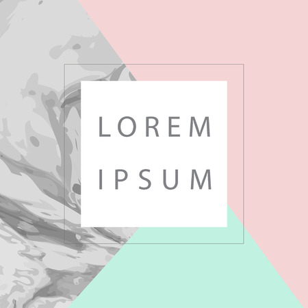 Abstract geometrical marble modern template for design, party, birthday, wedding, invitation, web, banner, card.のイラスト素材