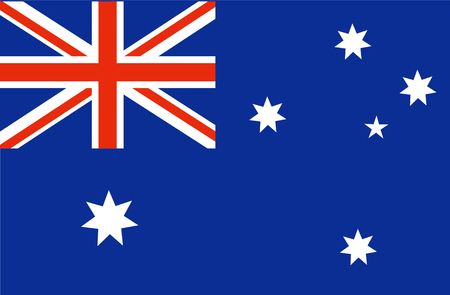 Australia Flag. National Australian Flag. Vector illustrationのイラスト素材