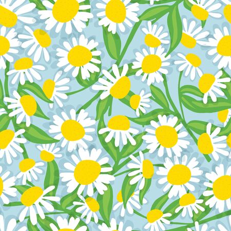 Floral seamless pattern with beautiful flowers, hand-drawing. Vector illustration.のイラスト素材