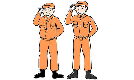 Uniform rescue teamのイラスト素材