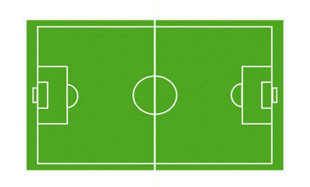 Soccer court with green grassのイラスト素材