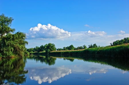 A watter channel in the Danube Delta
