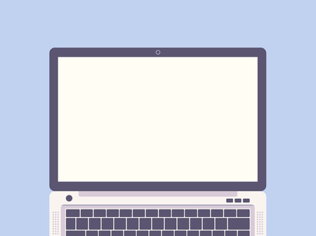 Laptop flat design vector illustrationのイラスト素材
