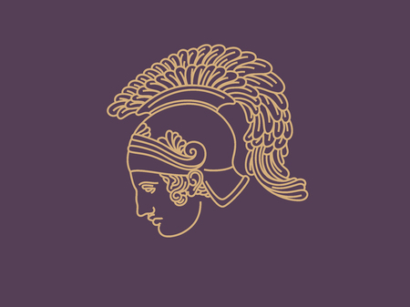 warrior logoのイラスト素材