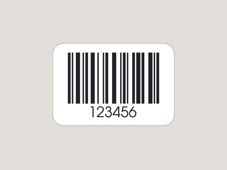 Realistic Barcode. Barcode icon. Simple vector bar codeのイラスト素材