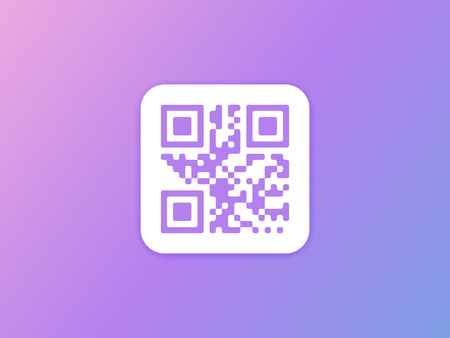 QR code icon. Vector illustrationのイラスト素材