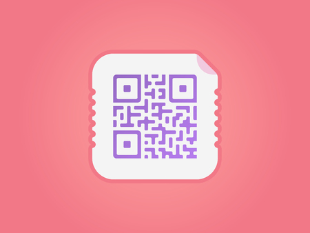 QR code icon. Vector QR codeのイラスト素材