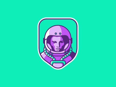 Spaceman vector illustrationのイラスト素材