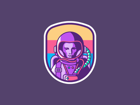 Spaceman vector illustrationのイラスト素材