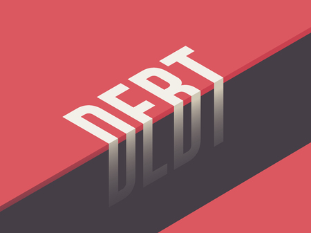 Debt concept vector illustrationのイラスト素材