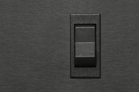 switch button on chromed background