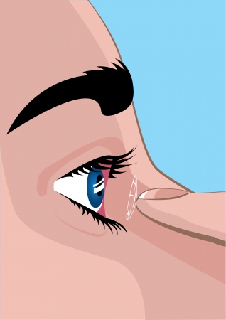 Contact Lensのイラスト素材