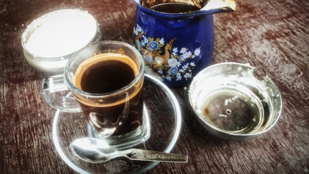 syrian traditional coffeeの写真素材