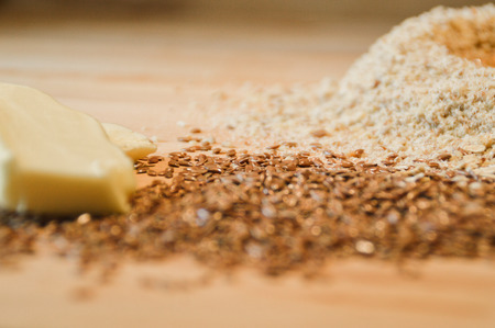 Been view of different baking ingredientsの写真素材