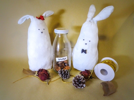Soft focus and dreamy for easter bunny theme decoration