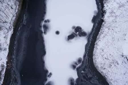 View of the bode from the suspension bridgeの写真素材