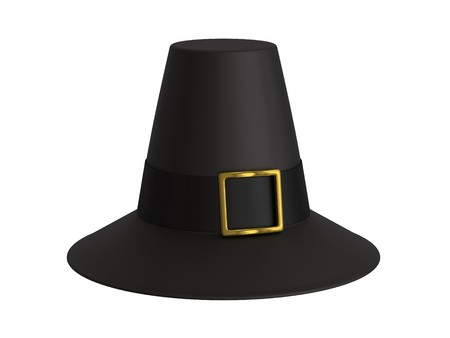 A render of an isolated pilgrim hatの写真素材