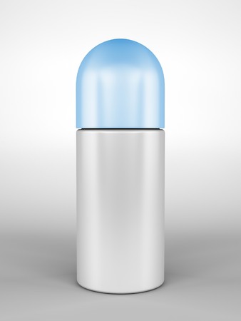 A render of a closed roll-on deodorant bottleの写真素材