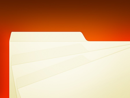 An illustration of 3 stack manila folders over redの写真素材