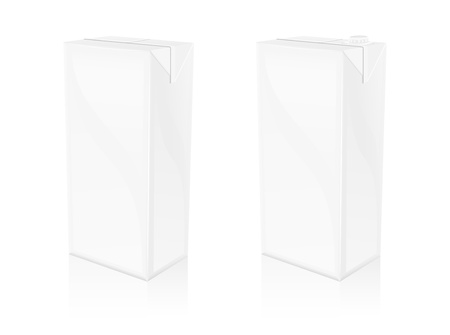 A vector of 2 different pasteurized blank bottlesのイラスト素材