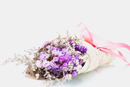 Bouquet of flower lavender flower purple color  isolated on white backgroundの写真素材