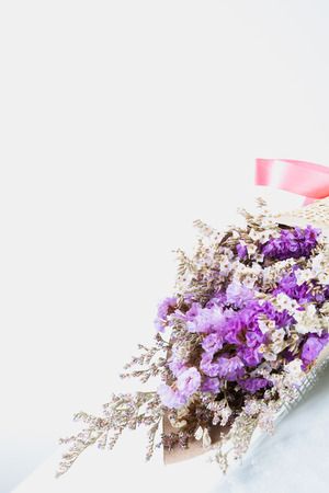 Bouquet of flower lavender flower purple color  isolated on white background