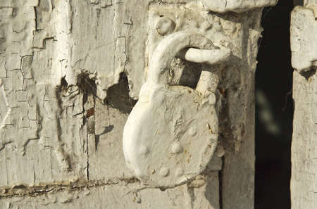 Old door lockの写真素材