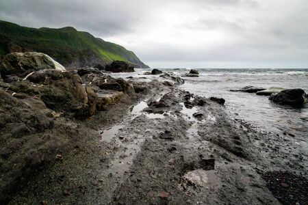 Scenic rocky shoreline seascape - Gros Morne National Park, Newfoundland, Canada