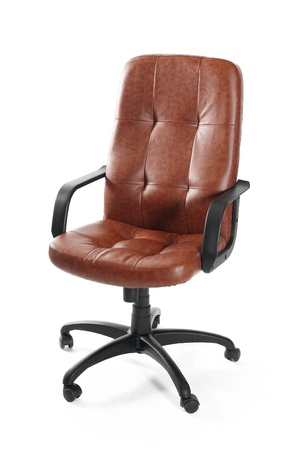 Leather office swivel chairの写真素材
