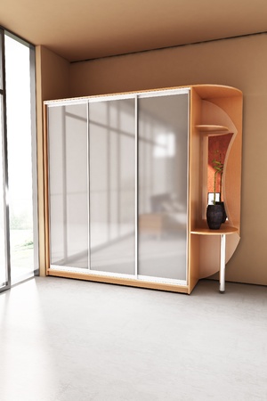 Modern home interior with furniture 3d renderingの写真素材