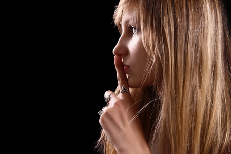glamour blonde womanの写真素材