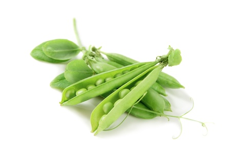 green peas isolated の写真素材