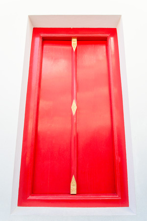 Red gate at Wat Pho in Thailandの写真素材
