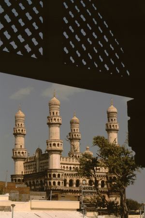 Famous monument Char Minar, Hyderabad, Andhra Pradesh, India の写真素材