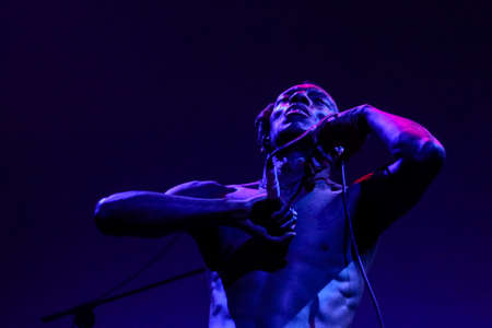 KYIV, UKRAINE - September 12 2010: Tricky live at GogolFest festival