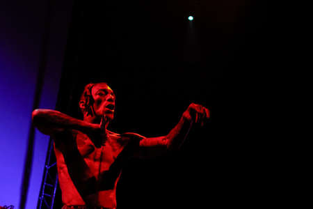 KYIV, UKRAINE - September 12 2010: Tricky live at GogolFest festivalのeditorial素材