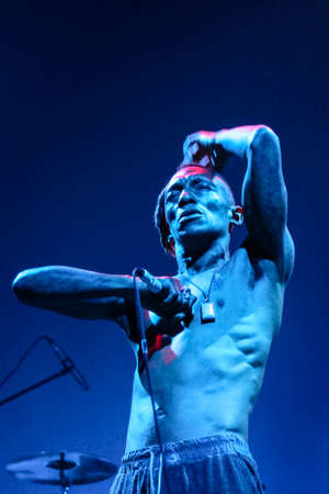 KYIV, UKRAINE - September 12 2010: Tricky live at GogolFest festivalのeditorial素材