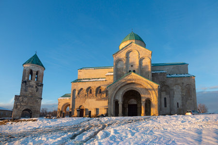 Bagrati Cathedral is an 11th-century cathedral in the city of Kutaisi, in the Imereti region of Georgia. A masterpiece of medieval Georgian architectureの写真素材