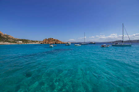View of the Maddalena Archipelago in Sardiniaの写真素材