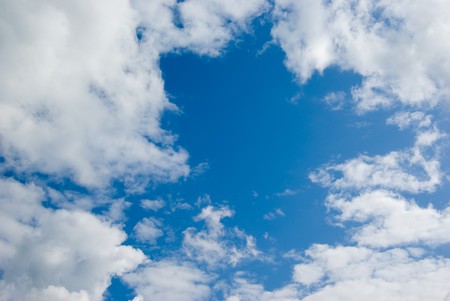 Clouds and blue skyの写真素材