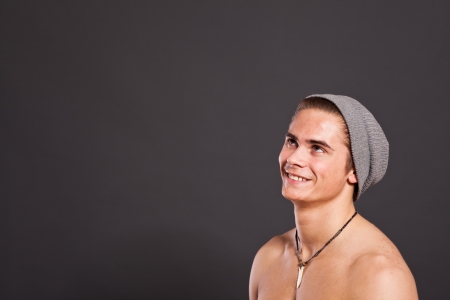 Young man in confident poseの写真素材