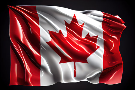 Flag of Canada. Generative Aiの素材