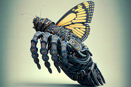 Robotic hand. Generative Aiの素材